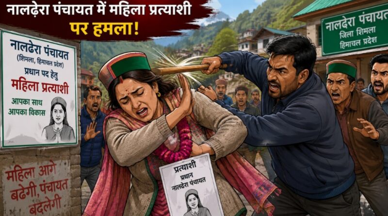 Attack on woman candidate for the post of head of Naldhera Panchayat