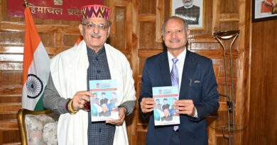 Governor releases book 'My Himachal, My Journey' HIMACHAL HEADLINES