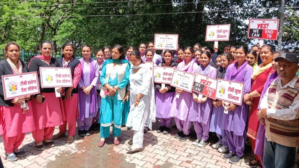 Awareness rally held in Mashobra regarding Tuberculosis Free India Campaign HIMACHAL HEADLINES