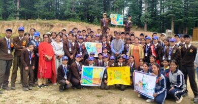 Children took out a rally in Chiyog Bazaar and gave the message of saving the environment HIMACHAL HEADLINES