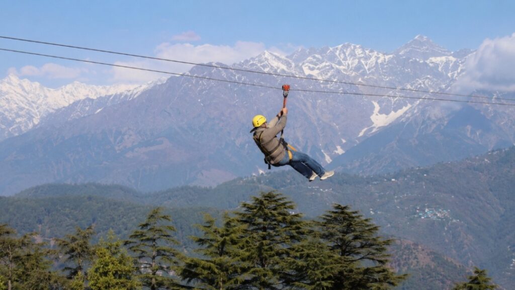 Soaring High in Dharamshala: Naddi Zipline Brings Fresh Excitement to Tourism HIMACHAL HEADLINES