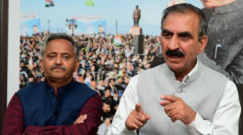 Sukhu Counters BJP Claims, Sparks Debate with Unexpected Praise for Bindal HIMACHAL HEADLINES