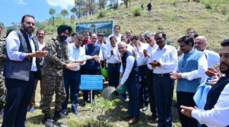 SJVN Organized Tree Plantation Drive in Shimla to Celebrate World Environment Day HIMACHAL HEADLINES