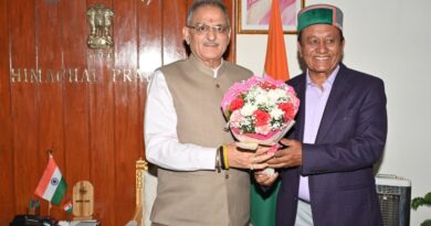 Revenue Minister calls on Governor, requests approval for Nautor forest land in tribal areas HIMACHAL HEADLINES