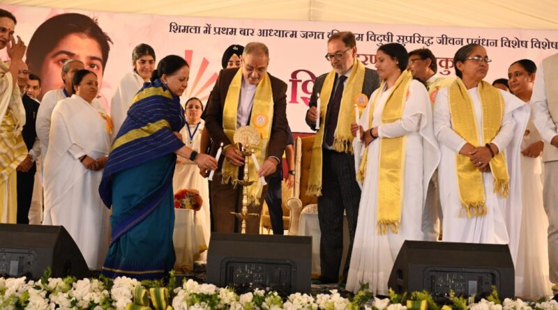 Governor presides over  meditation discourse programme by Sister Shivani HIMACHAL HEADLINES