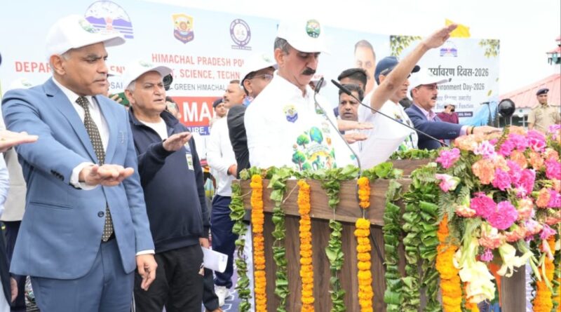 Sukhu calls upon people to make environmental protection a mass movement HIMACHAL HEADLINES