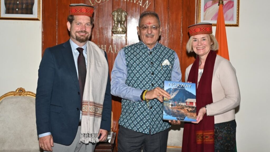 Norway’s Ambassador Meets Governor Kavinder Gupta, Highlights Cultural Ties HIMACHAL HEADLINES