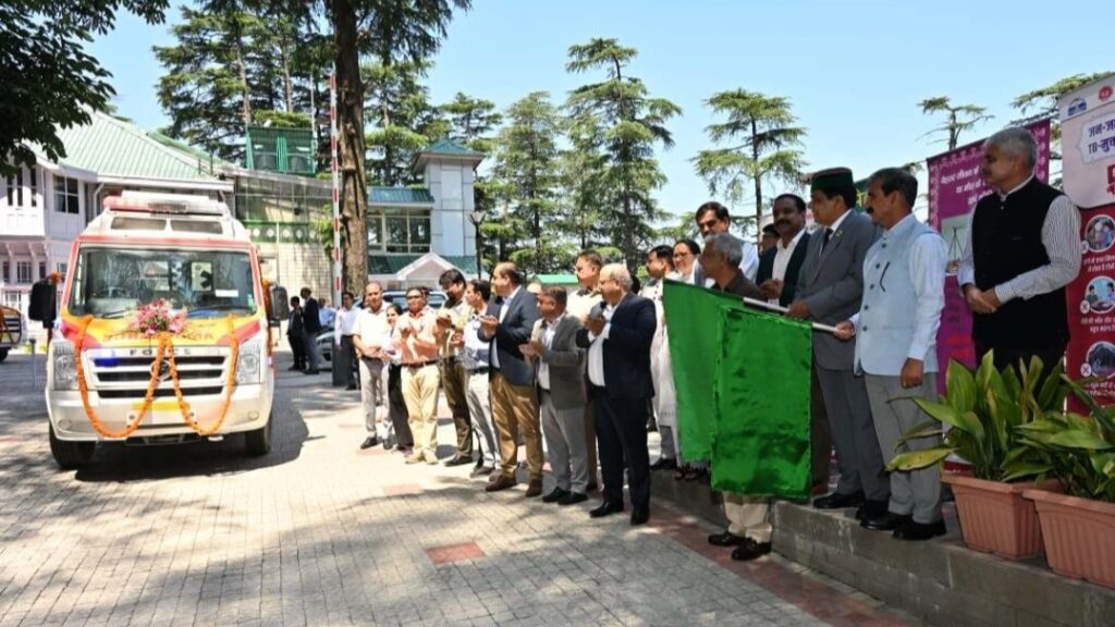 Sukhu flags off ambulances donated by HDFC bank under CSR initiative HIMACHAL HEADLINES
