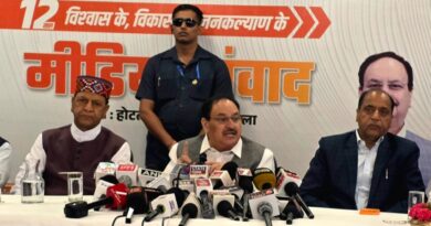 Modi Govt Boosted Himachal Growth, Congress Missed Opportunities : Nadda HIMACHAL HEADLINES