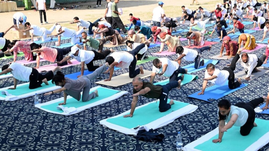 SJVN celebrated 12th International Day of Yoga SJVN celebrated 12th International Day of Yoga HIMACHAL HEADLINES
