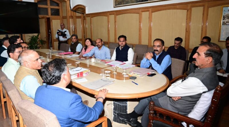 Sukhu directs to prepare comprehensive plan to divert land for 2183 roads under FRA HIMACHAL HEADLINES