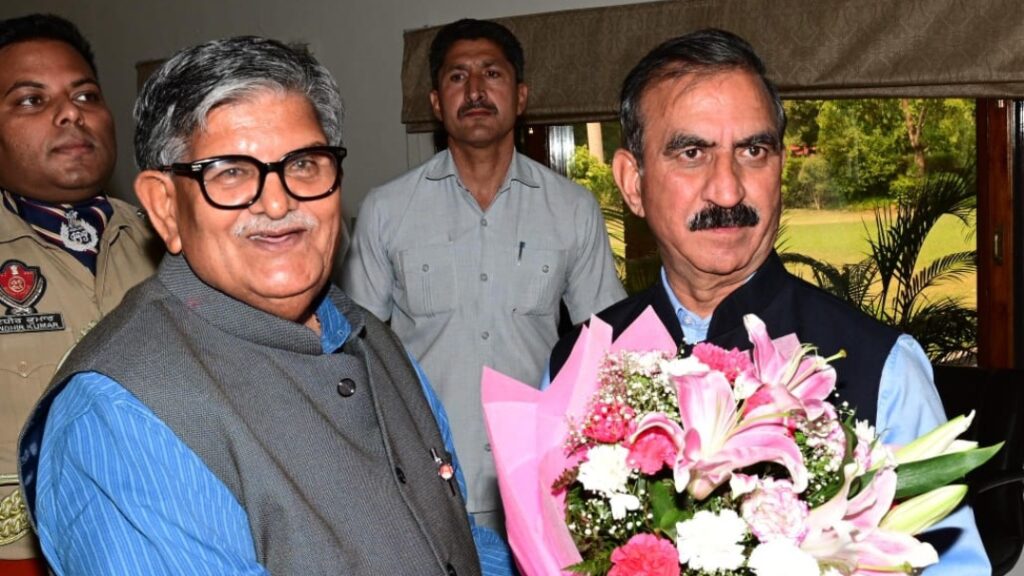 Sukhu raises key issues of State's concern with Punjab Governor HIMACHAL HEADLINES