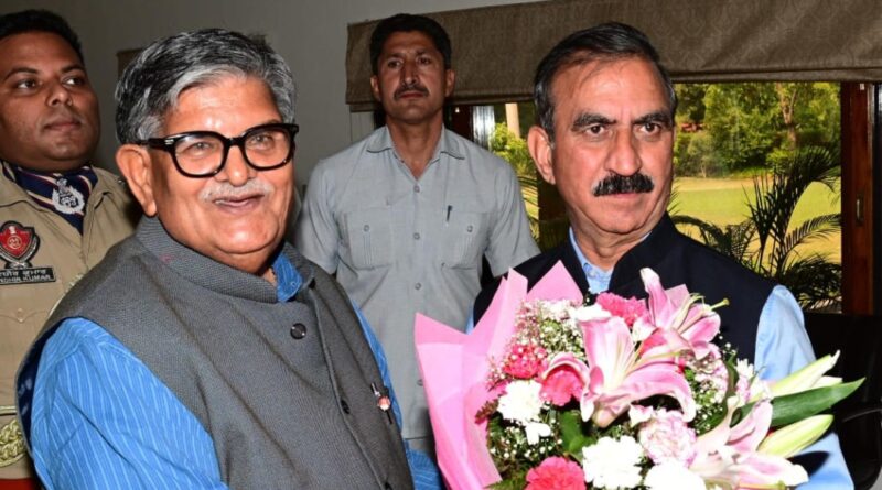 Sukhu raises key issues of State's concern with Punjab Governor HIMACHAL HEADLINES