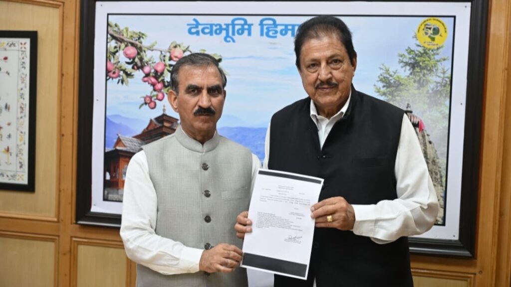 Ram Lal Thakur thanks CM for restoring streams in Naina Devi Ji and Jukhala colleges HIMACHAL HEADLINES