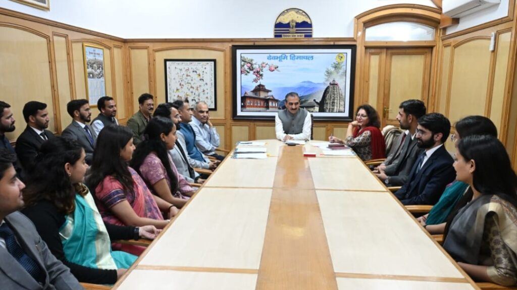  HAS  and Allied Services probationers call on Chief Minister HIMACHAL HEADLINES
