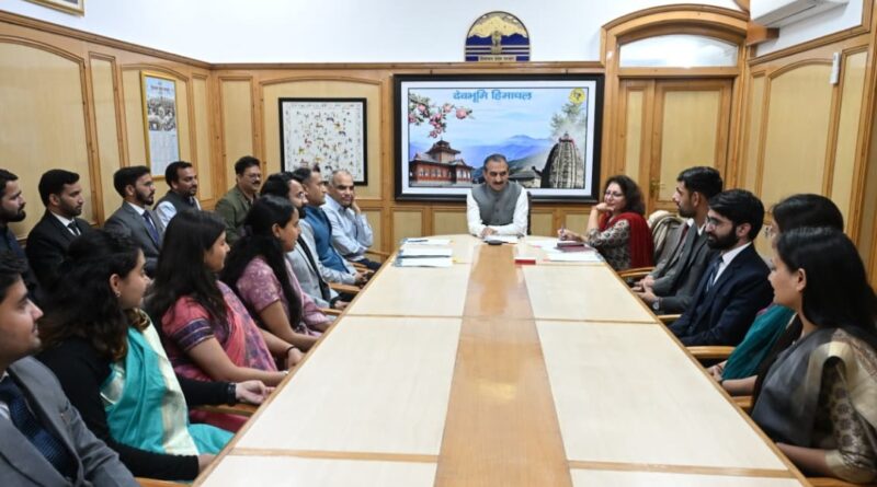  HAS  and Allied Services probationers call on Chief Minister HIMACHAL HEADLINES