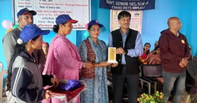 Seven day NSS special residential camp begins at Chiyog School HIMACHAL HEADLINES
