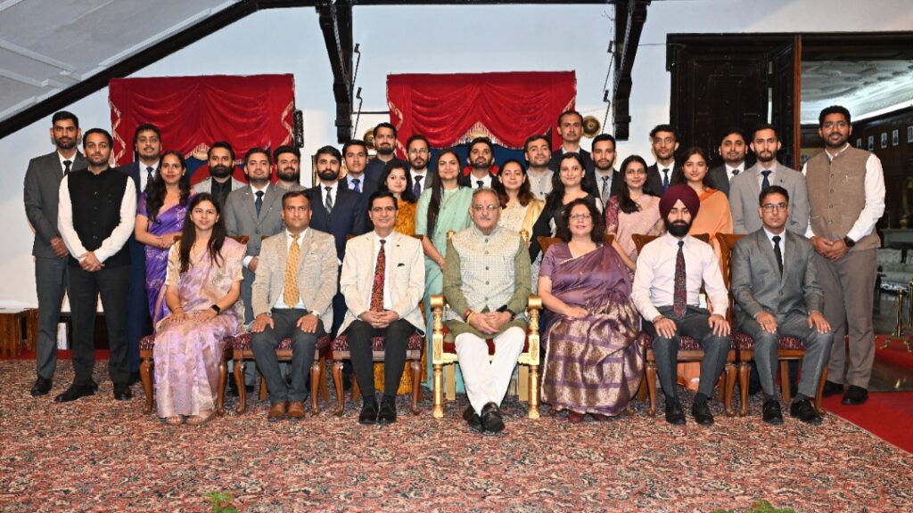 HAS  and Allied Services probationers call on Governor Gupta HIMACHAL HEADLINES