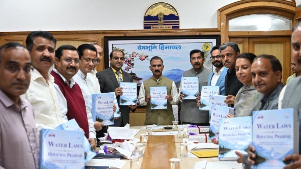 Sukhu releases 'Water Laws of Himachal Pradesh' compendium HIMACHAL HEADLINES