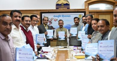 Sukhu releases 'Water Laws of Himachal Pradesh' compendium HIMACHAL HEADLINES