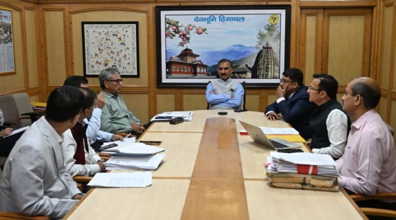 Shongtong-Karchham hydroelectric project to be commissioned by March-April 2027: Sukhu HIMACHAL HEADLINES