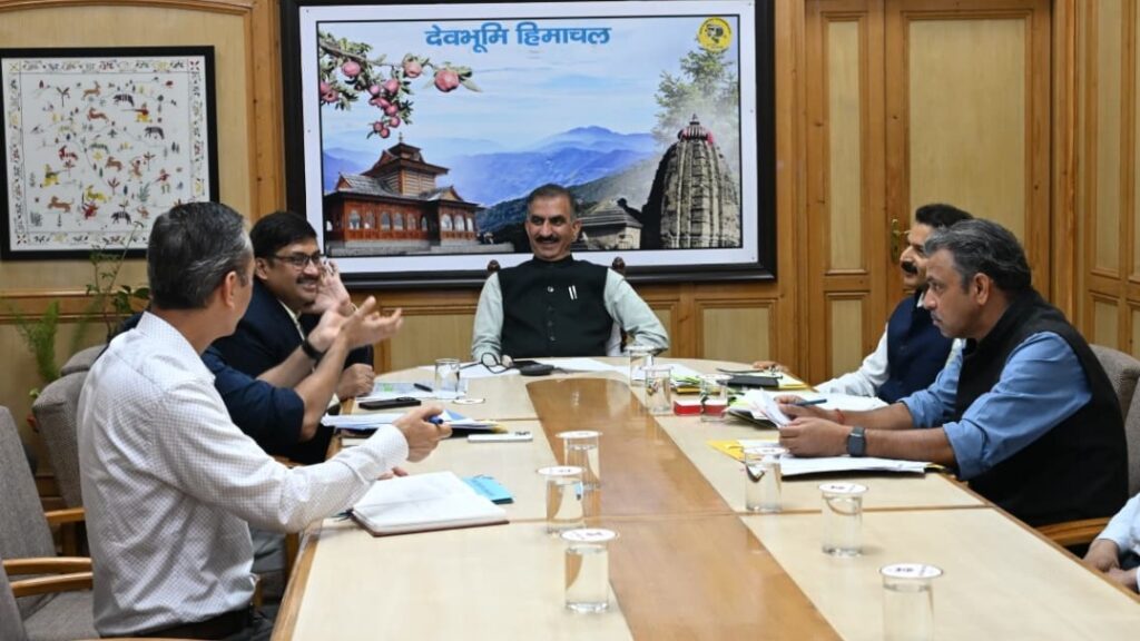 Kishau MoU to be signed shortly in presence of PM,Sukhu holds discussion with officers  HIMACHAL HEADLINES