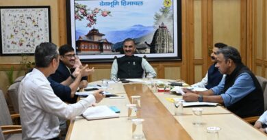 Kishau MoU to be signed shortly in presence of PM,Sukhu holds discussion with officers  HIMACHAL HEADLINES