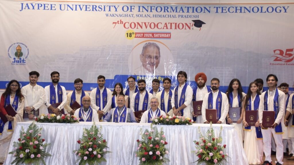 JUIT Celebrates its 7th Convocation Ceremony with Academic Grandeur HIMACHAL HEADLINES