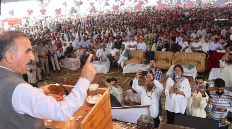 RPGMC Tanda to get 100 PG seats: Sukhu HIMACHAL HEADLINES