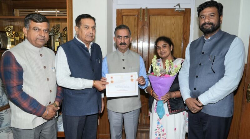 Sukhu Applauds HP SC Commission’s SKOCH Award Semi-Final Entry