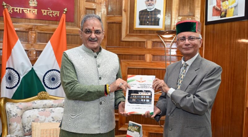Governor receives report on Himachal local bodies general elections 2026 HIMACHAL HEADLINES