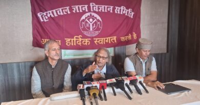 Assess Mountain Carrying Capacity Before Development Decisions: Dr. D. Raghunandan HIMACHAL HEADLINES