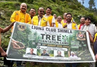 Lions Club Shimla Organises Tree Plantation Camp at Baldeyan