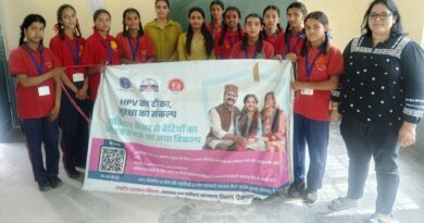 HPV vaccination session held at Peeran SchoolInformation given to girl students about prevention of cervical cancer HIMACHAL HEADLINES