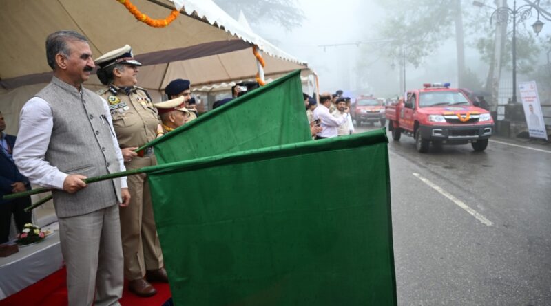 Sukhu flags off 46 fire fighting vehicles