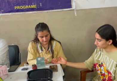 132 girl students screened at Hb testing camp in Rajgarh College
