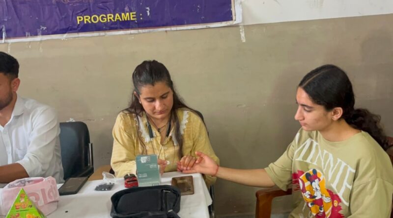 132 girl students screened at Hb testing camp in Rajgarh College HIMACHAL HEADLINES