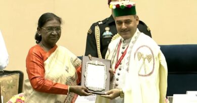 Sangeet Natak Akademi Award presented to Dr. Jogendra Habi by the President HIMACHAL HEADLINES