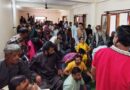 Crowds gathered at the general meeting of the newly formed Gram Panchayat Dhali