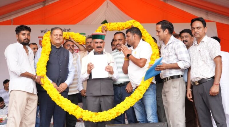 CM Sukhu disburses financial assistance of over Rs. 20.61 crore to 4,967 beneficiaries