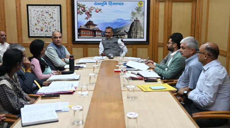Sukhu directs to expedite procurement of advanced medical equipment worth Rs. 300 crore  HIMACHAL HEADLINES