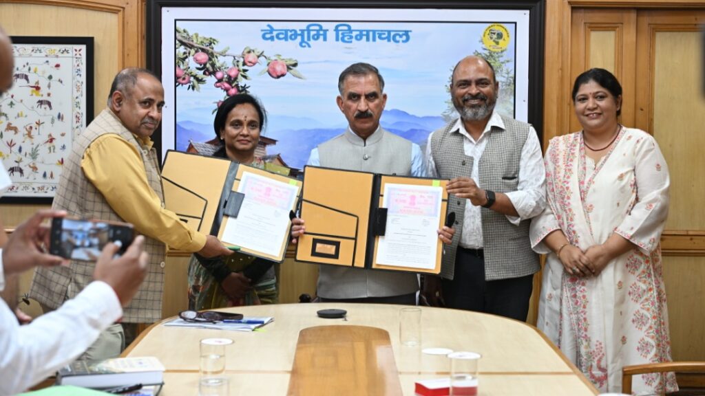 Forest Department signs MoU with ISB's Bharti Institute to realise Rs. 22,600 crore forest economy potential HIMACHAL HEADLINES