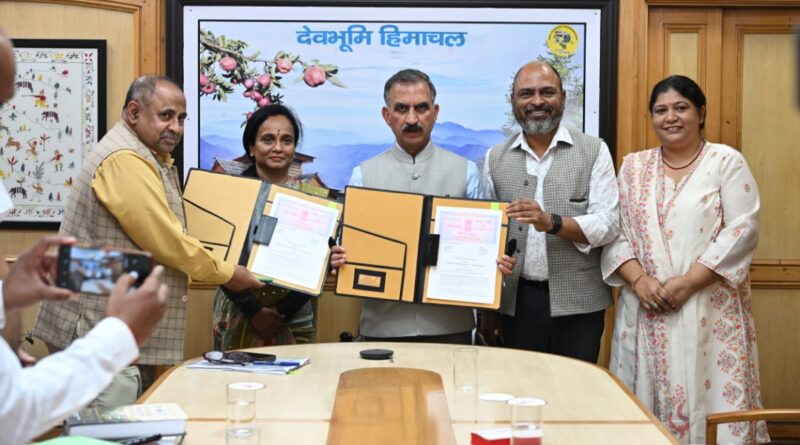 Forest Department signs MoU with ISB's Bharti Institute to realise Rs. 22,600 crore forest economy potential Forest Department signs MoU with ISB's Bharti Institute to realise Rs. 22,600 crore forest economy potential HIMACHAL HEADLINES