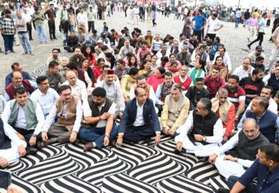 BJP counter-protest continued for an hour and a half at the Ridge ground