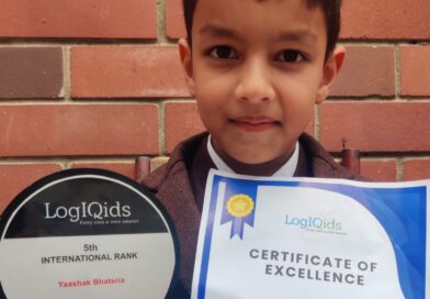 Seven-Year-Old Yaashak Bhateria Secures 5th International Rank in LogIQids Olympiad