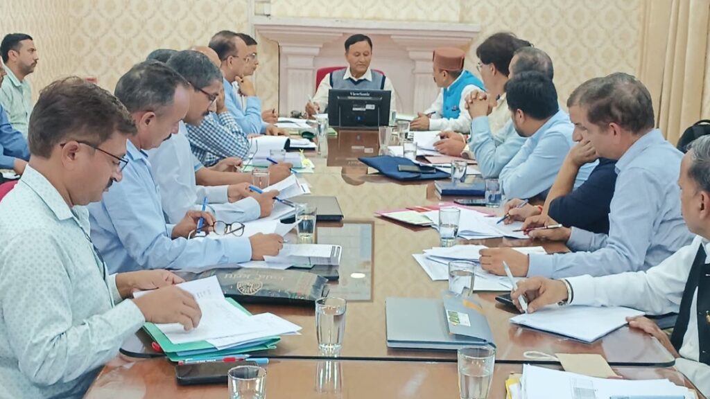 Jagat Negi reviews progress of HP SHIVA project Jagat Negi reviews progress of HP SHIVA project HIMACHAL HEADLINES