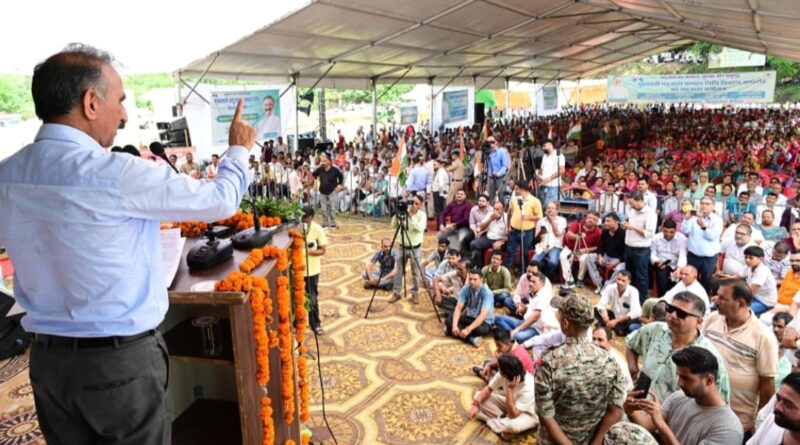 Sukhu announces SDM office at Dadasiba, 24-hour CHC at Kasba Kotla HIMACHAL HEADLINES