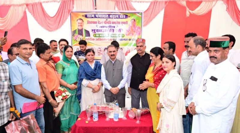 Sukhu announces ozone-based drinking water project in Dehra for 46 Cr HIMACHAL HEADLINES