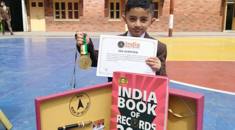 AHSB’s Shivaksh Rapta Enters India Book of Records for Geography