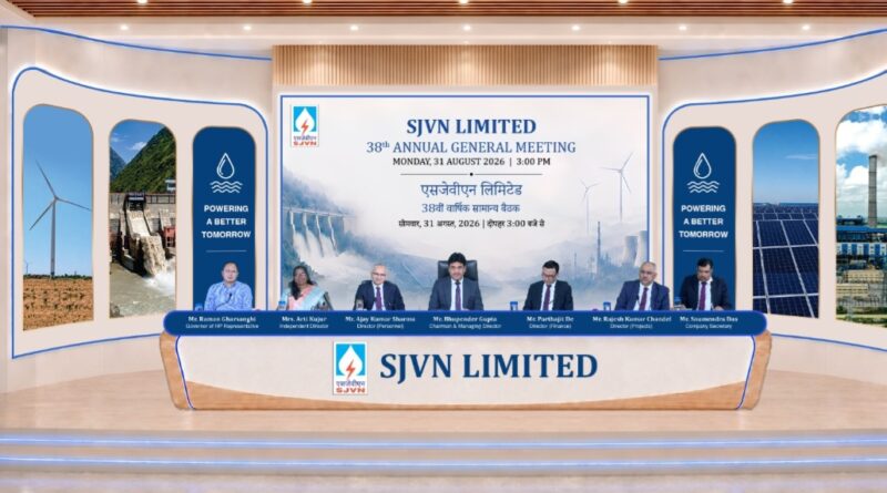 SJVN held its 38th Annual General Meeting HIMACHAL HEADLINES